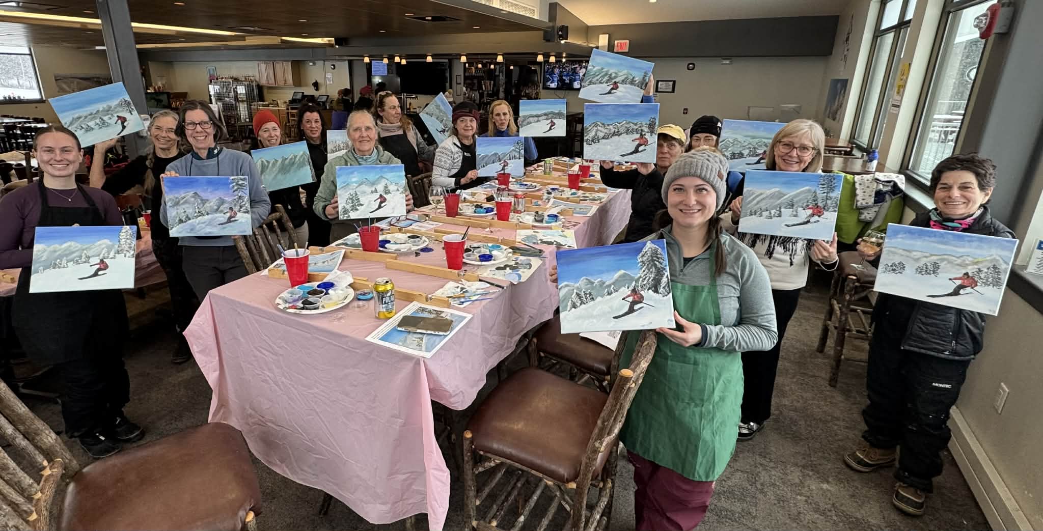A moment from the ADK Creative Works studio gallery